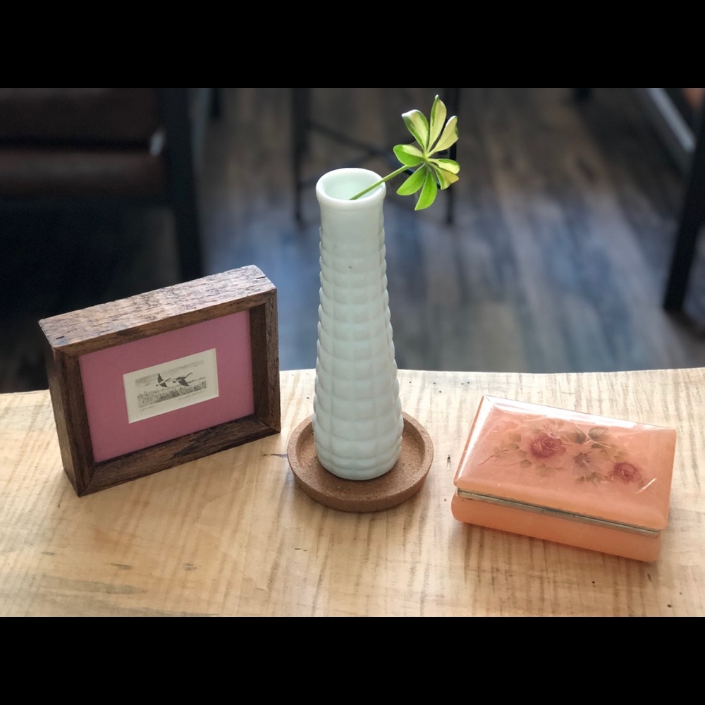 Vintage Wood Geese Frame